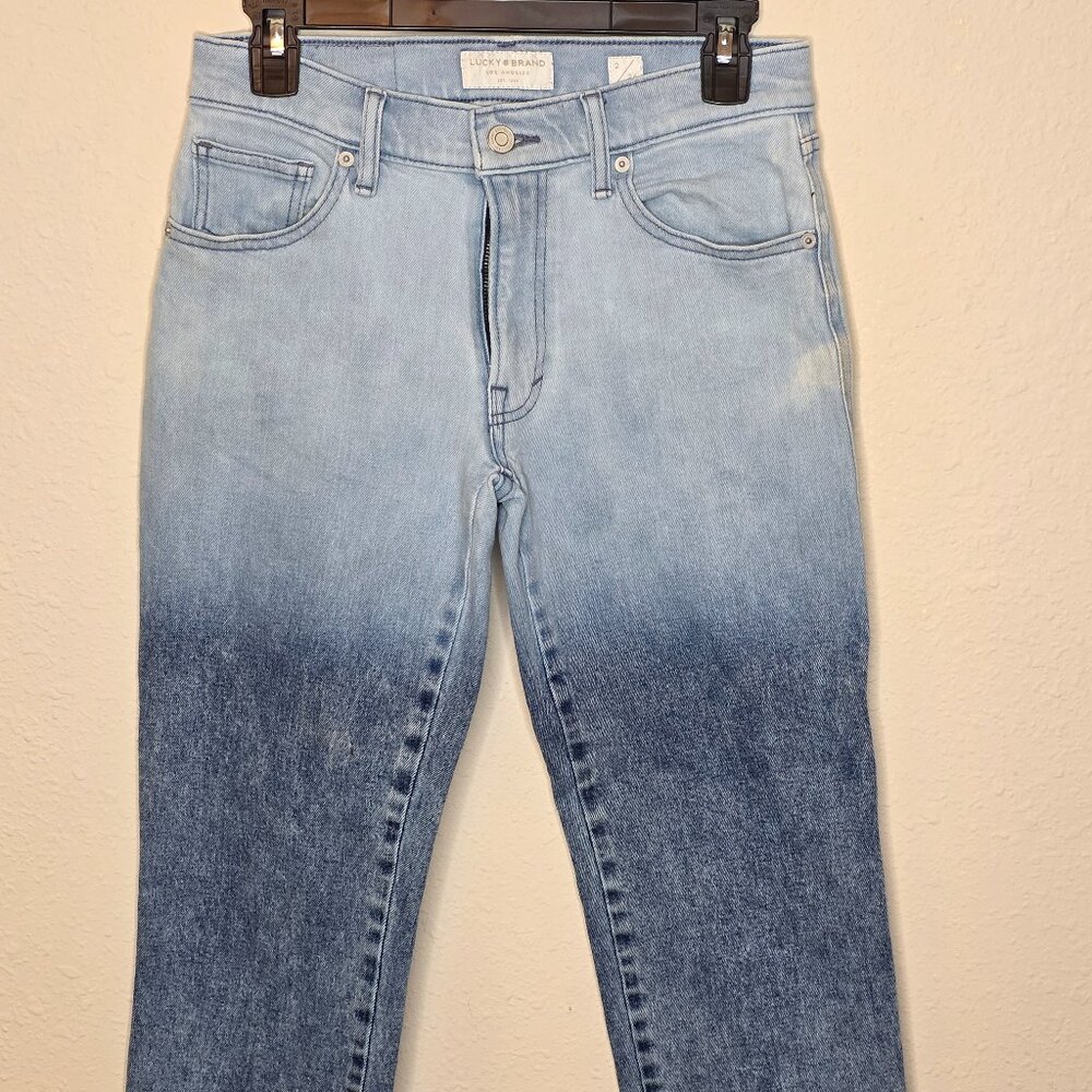 Lucky Brand Women's Mid Rise Crop Fade Denim Jeans, Size 2/26